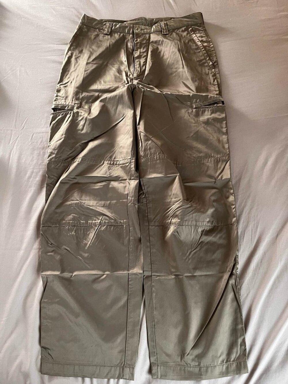 New Beige REUNION Nylon Cargo Pants – Men's 32/30